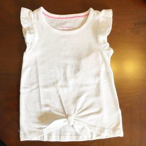 Girls Isaac Mizrahi White Blouse - Size: S(4)